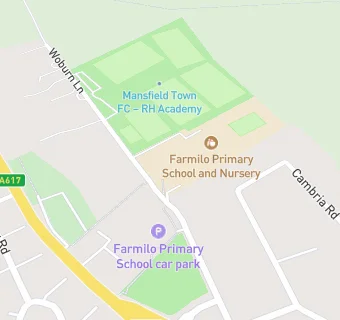 map for Farmilo Primary School and Nursery