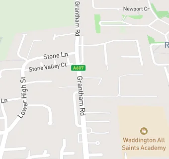 map for Waddington Bowls Club