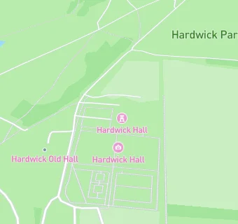 map for Hardwick Hall Food Trailer