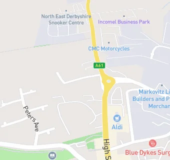 map for Stepping Stones Day Nursery (Clay Cross) Ltd