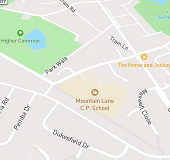 map for Mountain Lane C.P. School