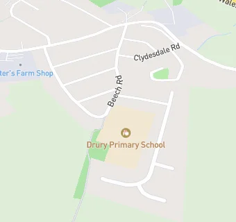 map for Drury C.P. School