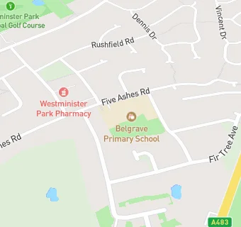 map for Belgrave Primary School