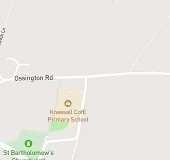 map for Kneesall C Of E School