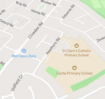 map for St Clares RC Primary School