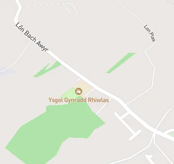 map for Ysgol Gynradd Rhiwlas