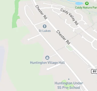 map for Huntington Under 5S Pre-school