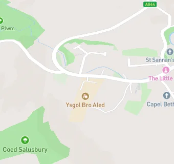 map for Ysgol Bro Aled, Llansannan