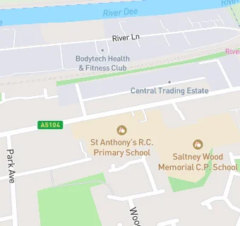 map for St Anthony's R.C. Primary School