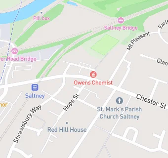 map for Saltney Dental Practice