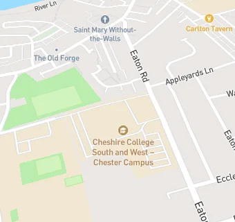 map for South and West Cheshire College