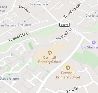 map for Darnhall Primary School