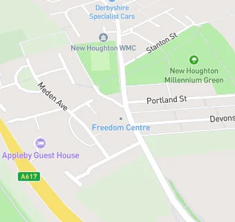 map for New Houghton Stores And Post Office