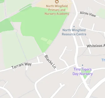 map for North Wingfield Infant School