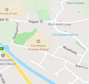 map for Christleton Primary School