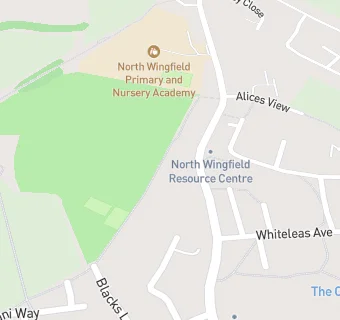 map for North Wingfield Junior School