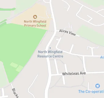 map for North Wingfield Medical Centre