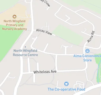 map for North Wingfield Community Resource Centre