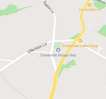 map for Cotebrook Village Hall