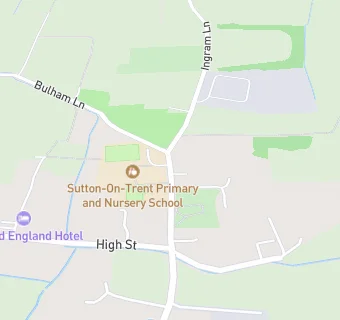 map for Sutton On Trent Primary School