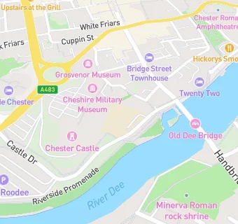 map for University of Chester At The Ric