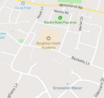 map for Boughton Heath Academy School