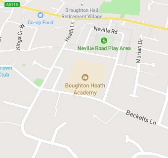 map for Boughton Heath Primary School