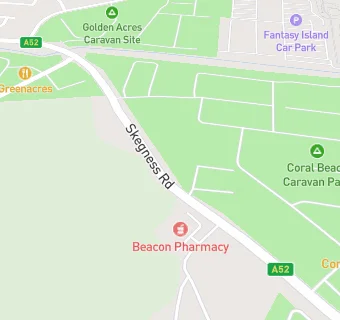 map for Beacon Medical Practice - Ingoldmells