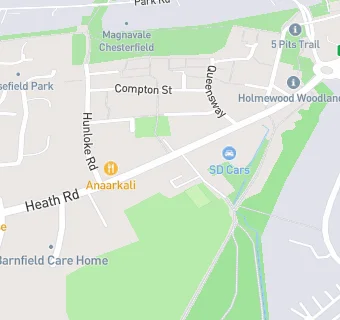 map for Holmewood Miners Welfare Social Club