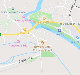 map for Rowsley CofE (Controlled) Primary School