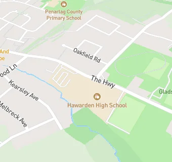 map for Hawarden High School