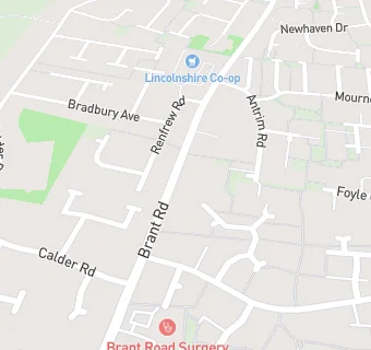 map for Brant Road Dental Practice