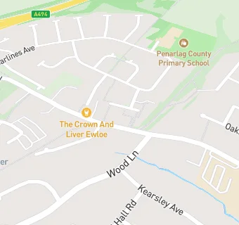 map for Ewloe Post Office