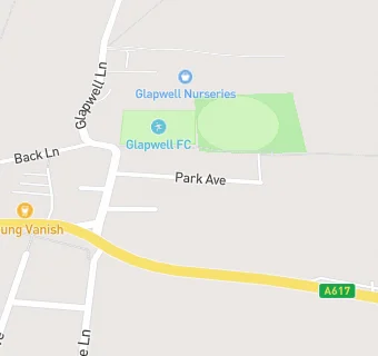 map for Glapwell Cricket Club