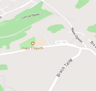 map for Ysgol Tregarth