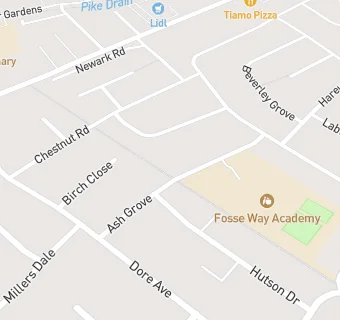 map for Fosse Way Academy