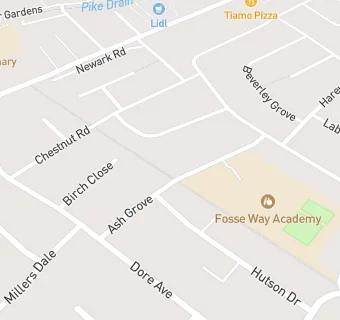 map for Fosse Way Academy