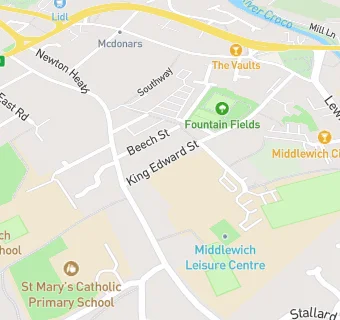 map for Middlewich High School