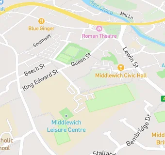 map for Middlewich Medical Centre