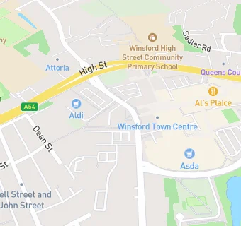 map for Weaver Vale Surgery