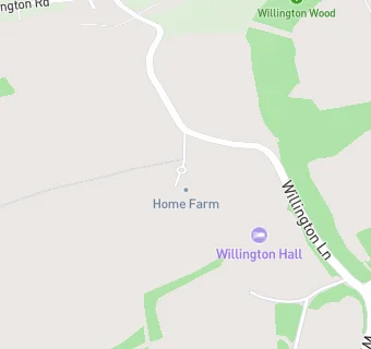 map for Willington Hall Hotel