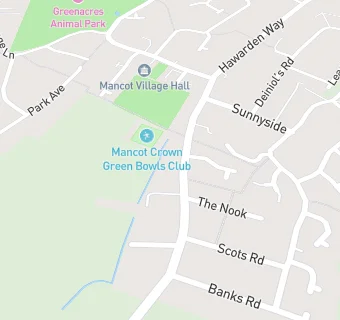 map for Happy Shopper/Mancot News and Booze