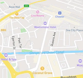 map for Chester City Centre Premier Inn