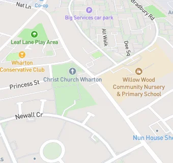 map for Christ Church Wharton