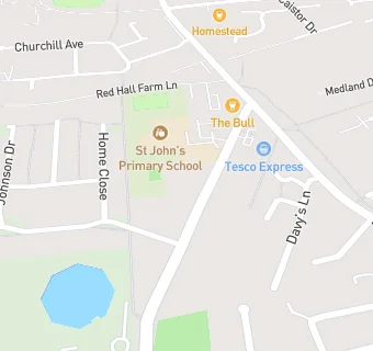 map for St John's Primary Academy