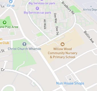 map for Willow Wood Nursery and Infant School