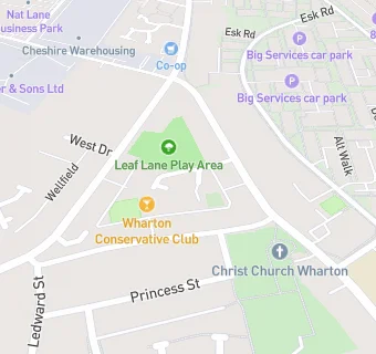 map for Leaf Lane Infant and Nursery School