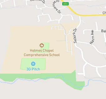 map for Holmes Chapel Comprehensive School