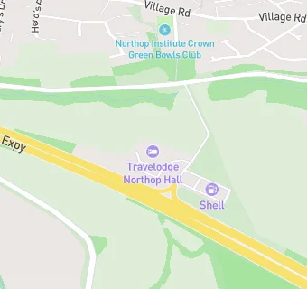 map for Northop Hall Starbucks