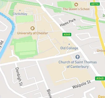 map for University of Chester